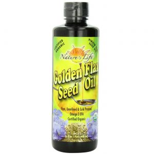 Nature's Life, Óleo de Semente de Linhaça Dourada - 16 fl oz (480mL)