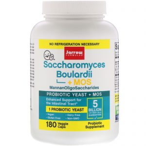 Jarrow Formulas, Saccharomyces Boulardii + MOS, 5 Bilhões, 180 Cápsulas Vegetais