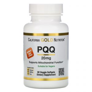 California Gold Nutrition, PQQ, 20 mg, 90 Cápsulas Gelatinosas Vegetais