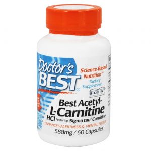 Doctor's Best, Acetil L-Carnitina - 60 Cápsulas