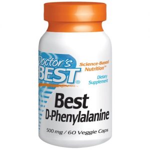 Doctor's Best, D-Fenilalanina - 60 Cápsulas Vegetarianas
