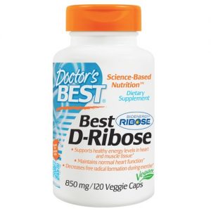 Doctor's Best, D-Ribose com BioEnergía Ribose - 120 Cápsulas Vegetarianas