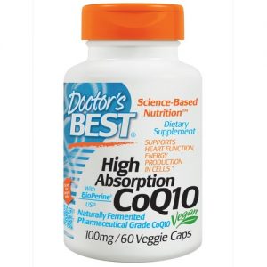 Doctor's Best, CoQ10 Alta Absorção - 60 Cápsulas Vegetarianas