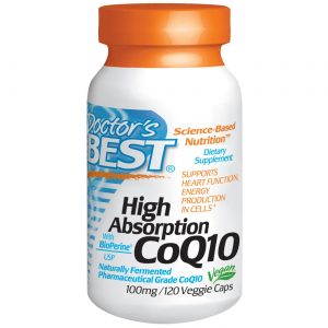 Doctor's Best, Alta absorção CoQ10 -100mg -120 Cápsulas
