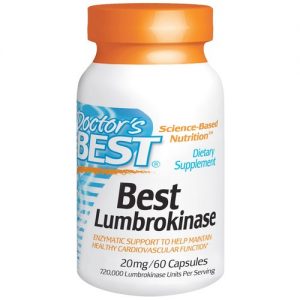 Doctor's Best, Lumbrokinase - 60 Cápsulas