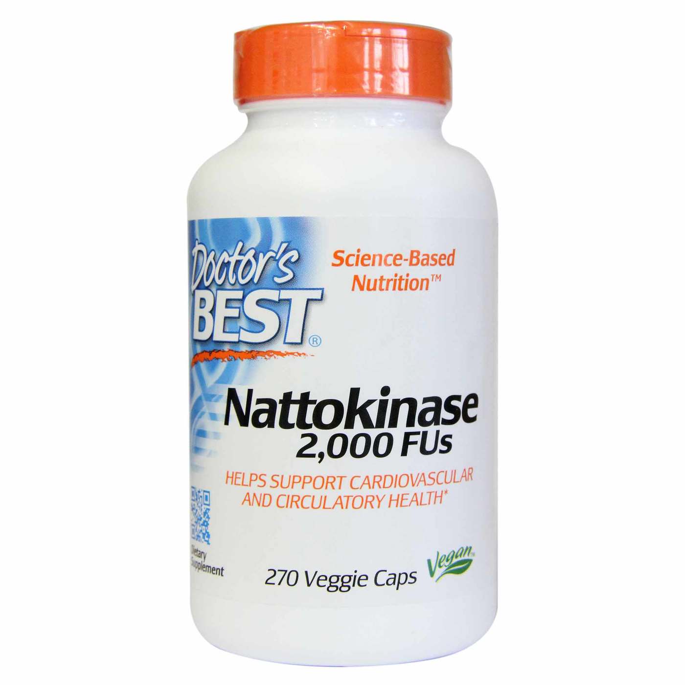 Nattokinase - Doctor's Best - 270 Cápsulas Vegetarianas