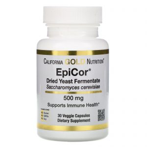 California Gold Nutrition, EpiCor, Fermentado de Levedura Seca, 500 mg, 30 Cápsulas Vegetais
