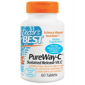 Doctor's Best, PureWay-C® Vitamina C Liberação Sustentada - 60 Tabletes