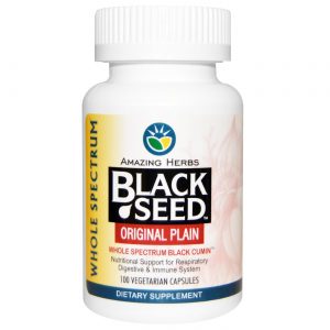 Amazing Herbs, Semente preta Natural - 100 CÃ¡psulas