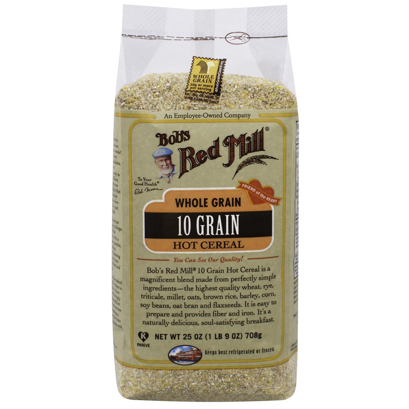 Bobs Red Mill 10 cereal quente (4 pack) de 4 - 25 onças Bags