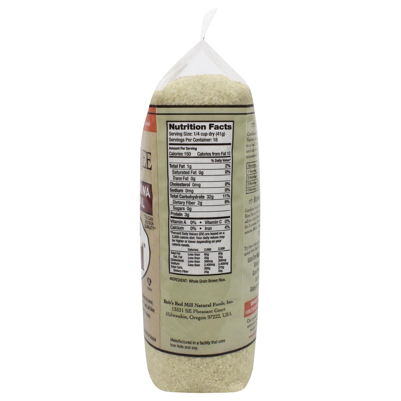 Bobs Red Mill Arroz Cremoso Hot Cereal (Pack 4) de 4 - 26 onças Bags - Imagem 2
