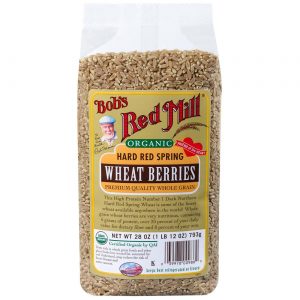 Bobs Red Mill Orgânicos duro vermelho Primavera bagas de trigo (Pack 4) de 4 - 28 onças Bags