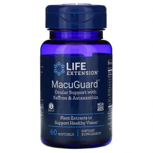 Life Extension, MacuGuard, Suporte Ocular com Açafrão e Astaxantina, 60 Softgels