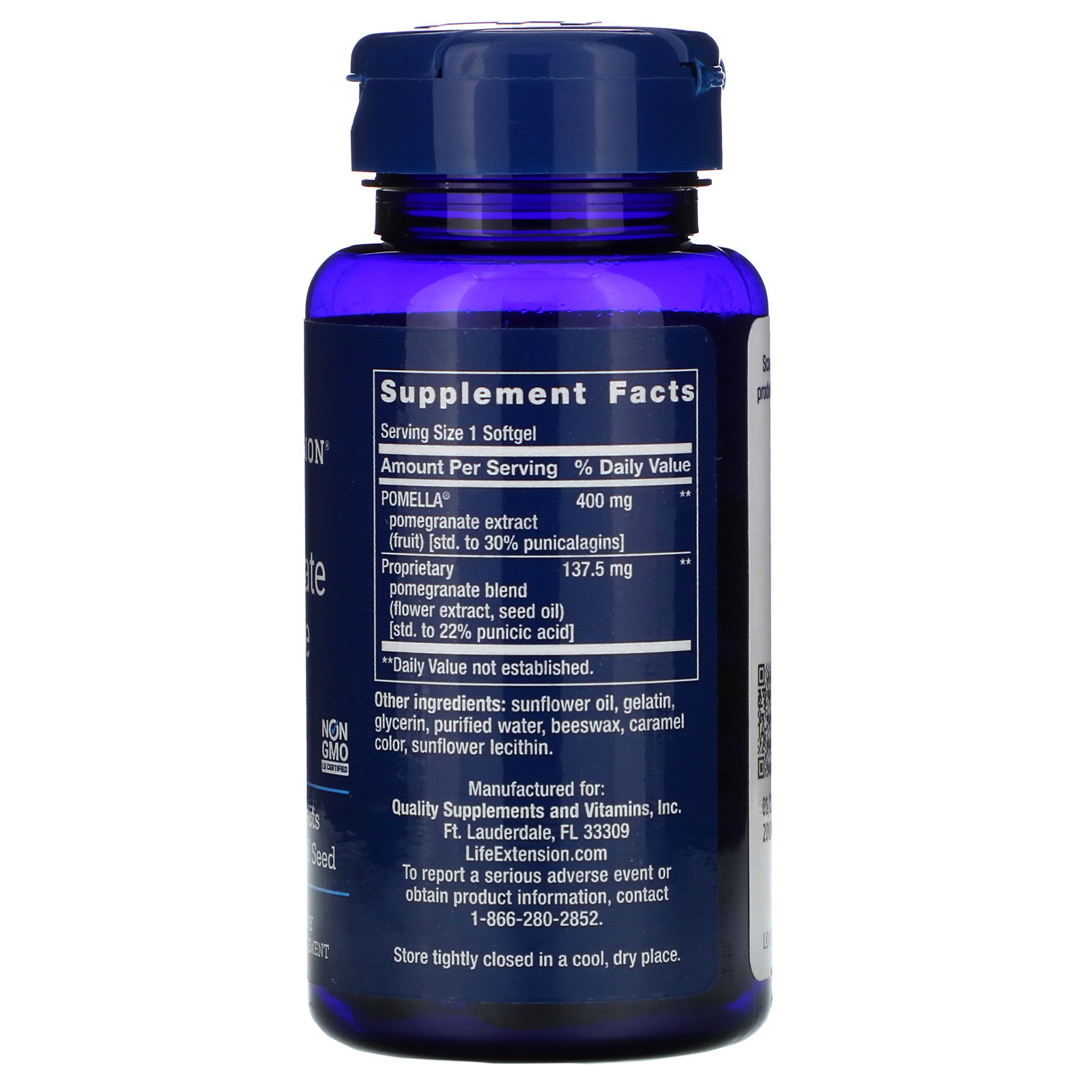 Life Extension, Pomegranate Complete, 30 Cápsulas Softgel - Imagem 2
