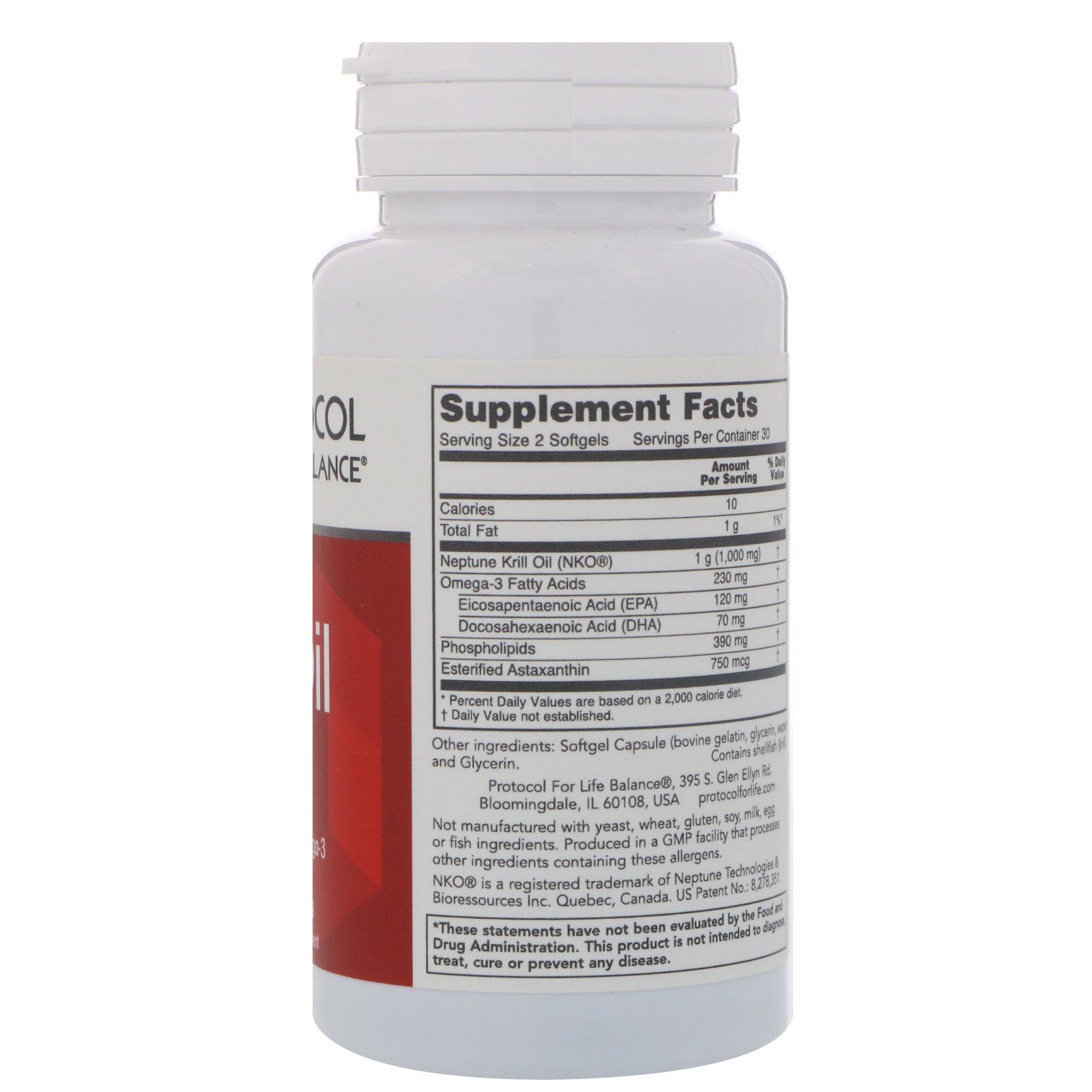 Protocol for Life Balance, Óleo de Krill Neptune, 500 mg, 60 Cápsulas Gelatinosas - Imagem 2