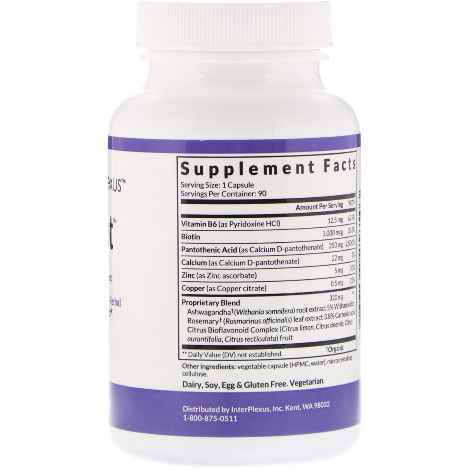 InterPlexus , Adapte, 90 cápsulas - Imagem 2