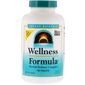 Source Naturals, Wellness Formula, Complexo Herbal Defense, 180 Comprimidos