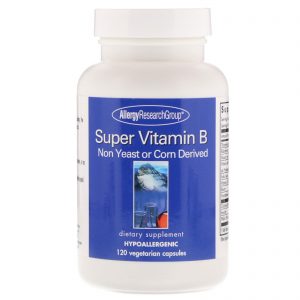 Allergy Research Group, Super Complexo de Vitamina B, 120 Cápsulas Vegetais