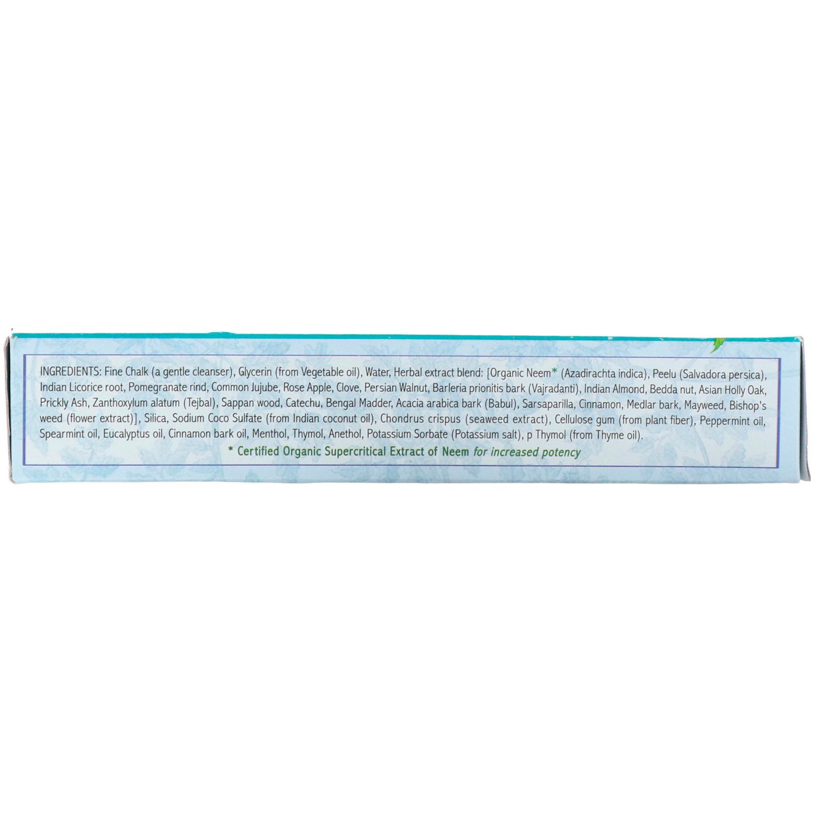 Auromere, Creme Dental Ayurvédico de Ervas, Menta Refrescante, 117 g (4,16 oz) - Imagem 2