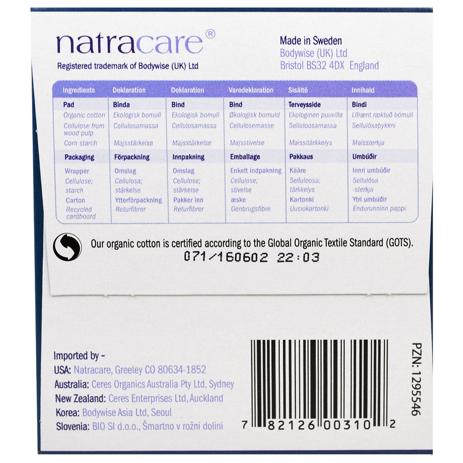 Natracare, Ultra Pads, Capa de Algodão Orgânico, Longo, 10 Absorventes - Imagem 2