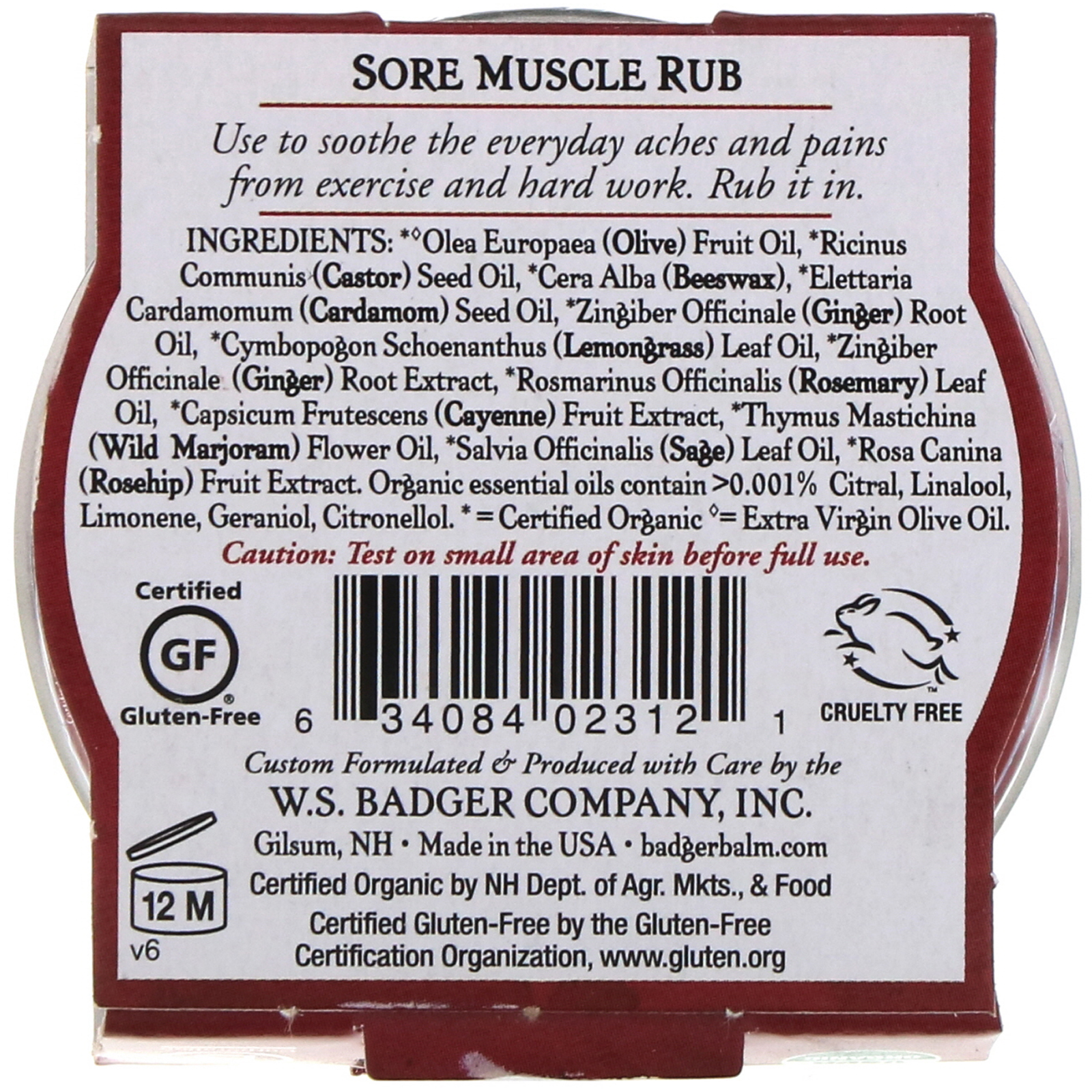Badger Company, Óleo Para Músculos Doloridos, Cayenne & Gengibre, .75 oz (21 g) - Imagem 2