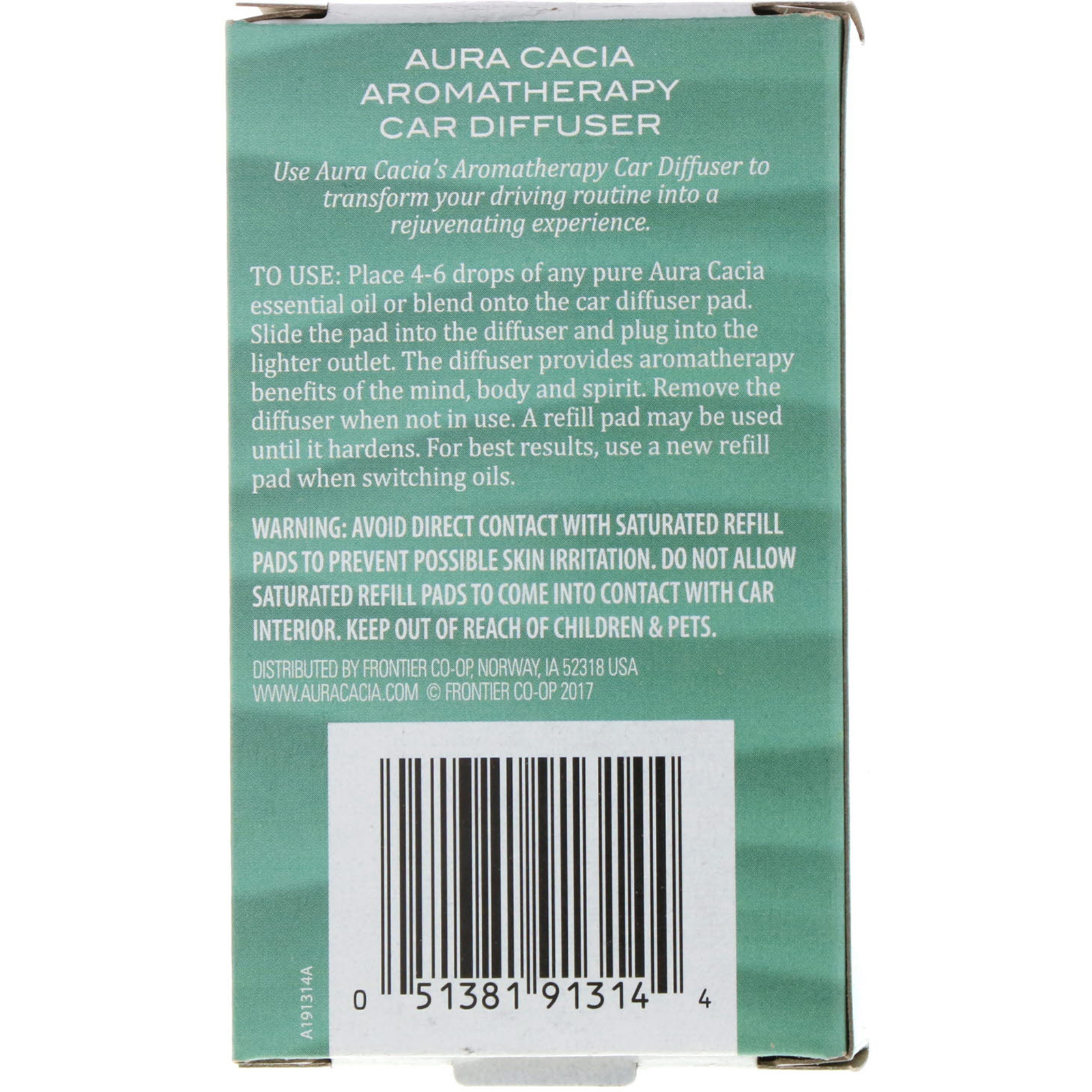 Aura Cacia, Difusor de Car Aromaterapêutico, 1 Difusor - Imagem 2