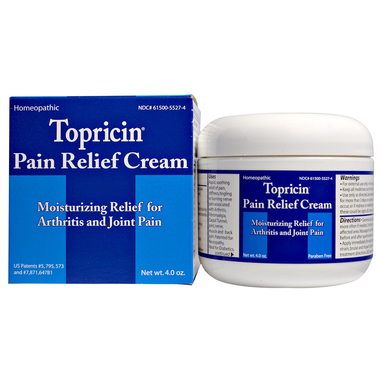 Topricin, Creme para Alívio da Dor, 4,0 oz