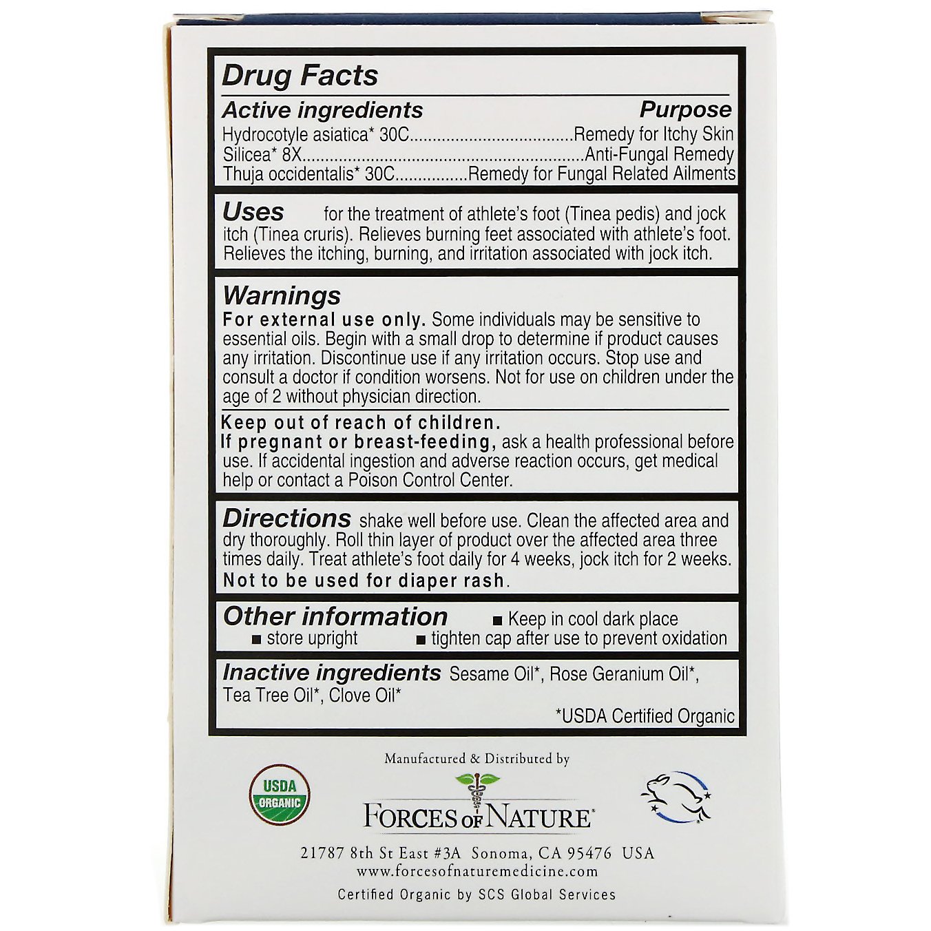 Forces of Nature, Roll-on para Controle de Pé de Atleta, 4 ml (14 oz) - Imagem 2