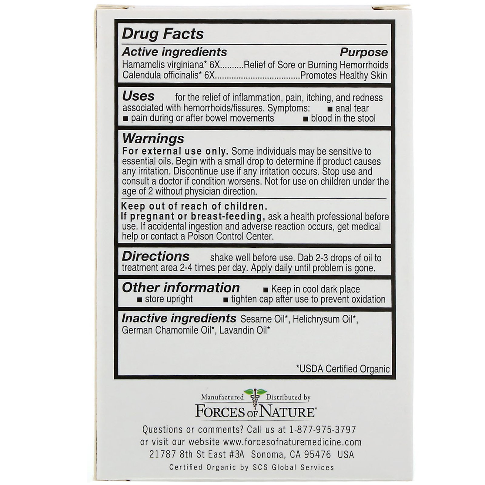 Forces of Nature, Fissuras, Organic Cut Care, 0,37 oz (11 ml) - Imagem 2