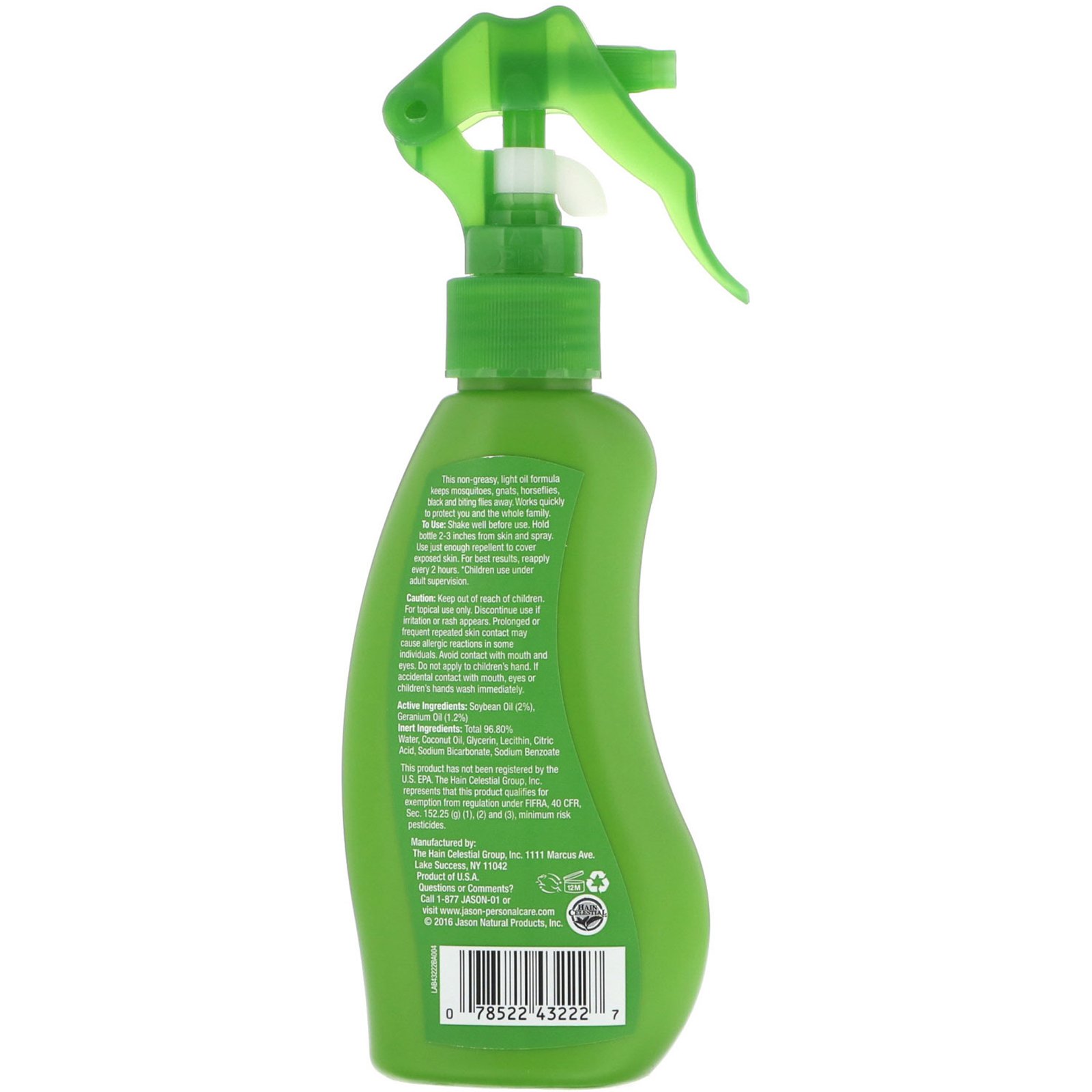 Jason Natural, Pare de Me Incomodar!, Repelente Natural de Insetos em Spray, 133 ml (4.5 fl oz) - Imagem 2