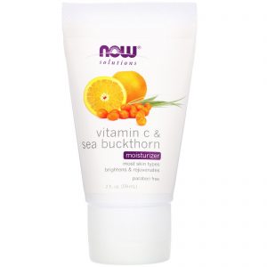 Now Foods, Solutions, Moisturizer, Vitamin C & Sea Buckthorn, 59 ml (2 fl oz)