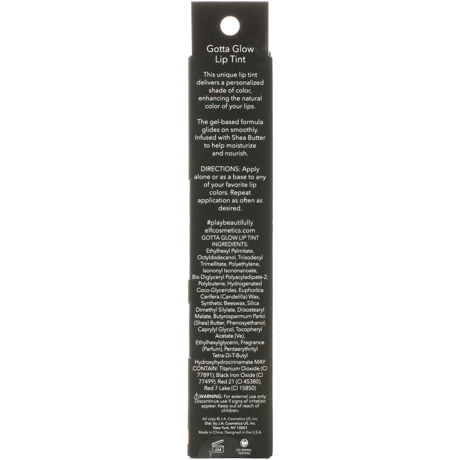 E.L.F., Tintura Labial Gotta Glow, Pêssego Perfeito, 3,8 g (0,13 oz) - Imagem 3