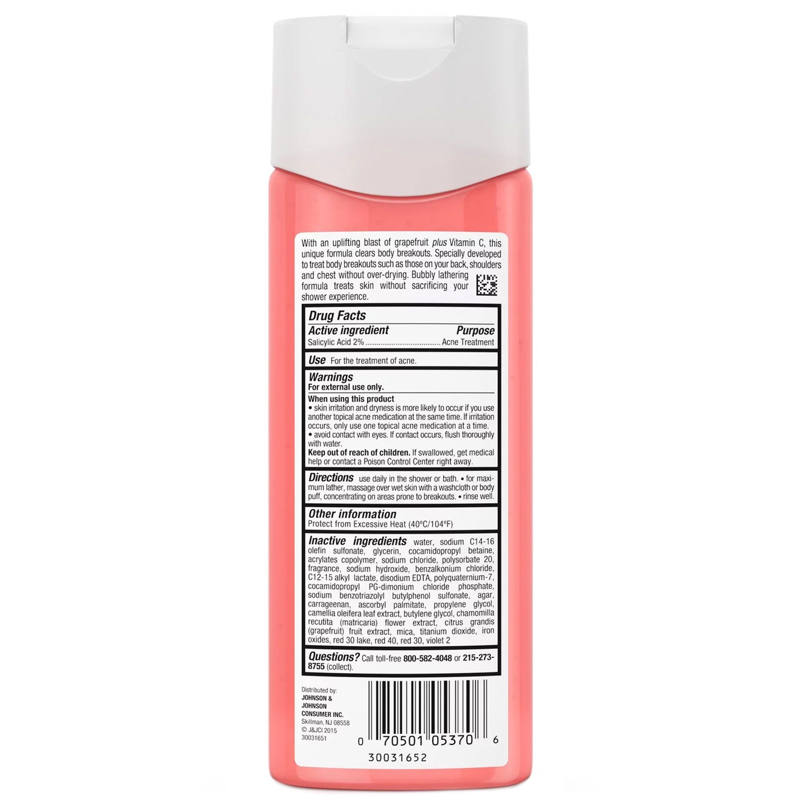 Neutrogena, Body Clear, Sabonete Líquido para o Corpo, Toranja Rosa, 8,5 fl oz (250 ml) - Imagem 2