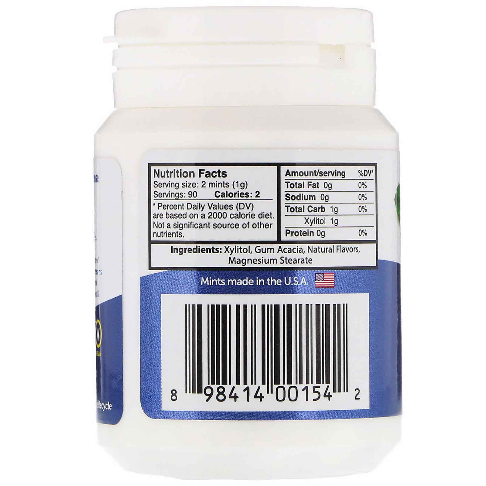 Epic Dental, Xylitol Mints, Sugar-Free, Peppermint, 180 Pieces - Imagem 2