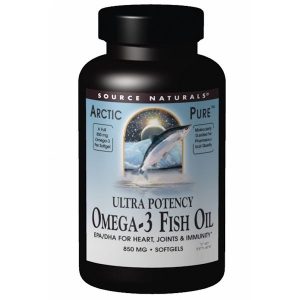 Source Naturals, Óleo de Peixe Ômega-3 Ártico, Ultra Potência, 850 mg, 60 Cápsulas