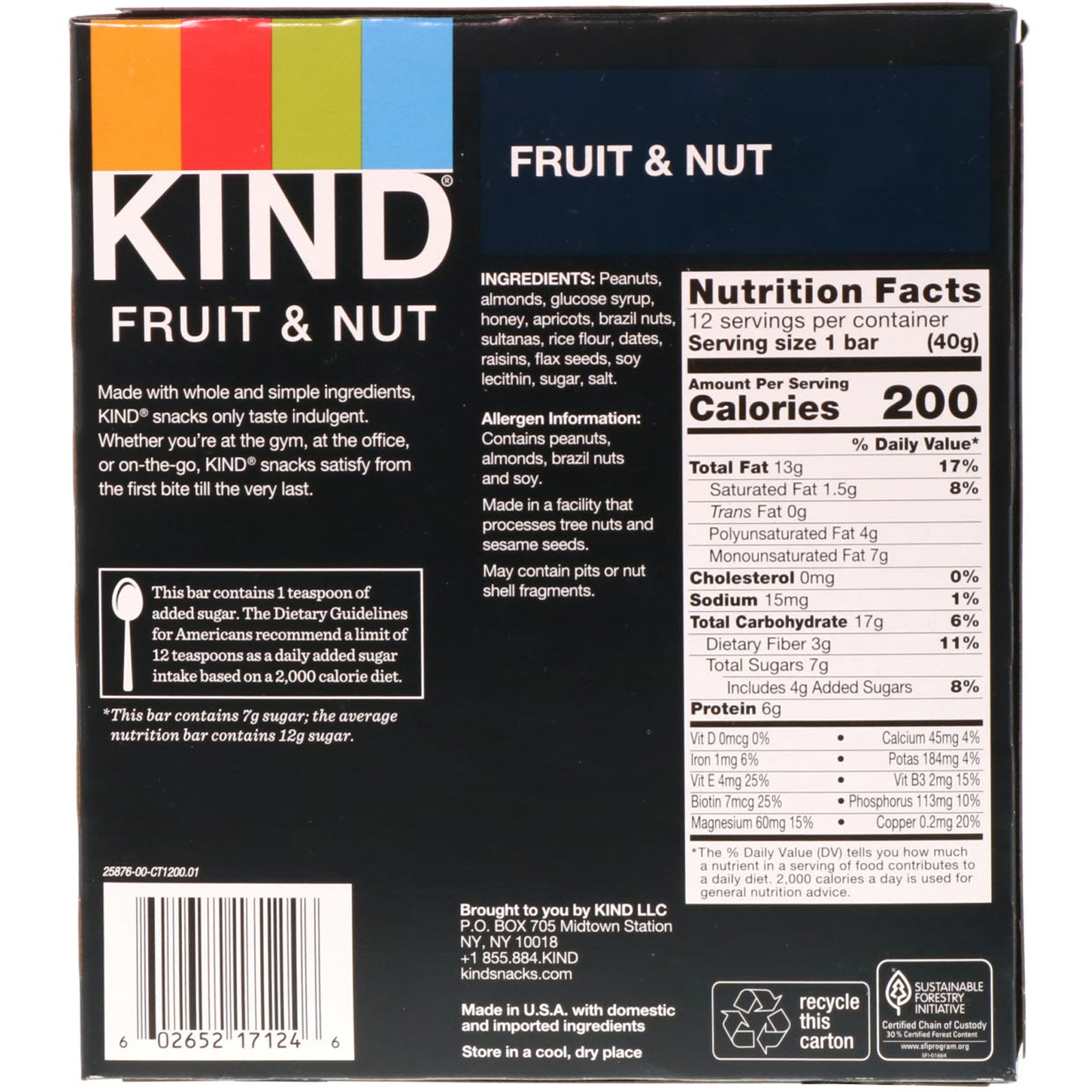 KIND Bars, Fruit & Nut Bar, 12 Bars, 1.4 oz (40 g) Each - Imagem 3
