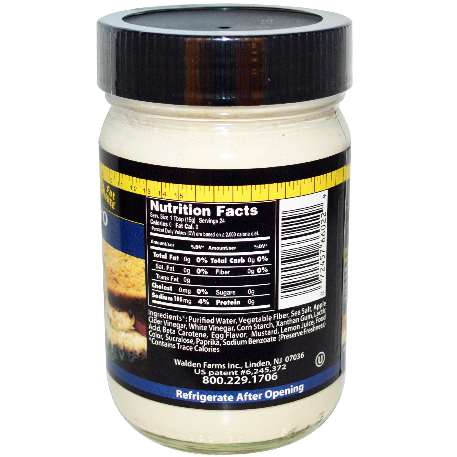 Walden Farms, Amazin' Mayo, maionese doce e picante, 340 g - Imagem 2