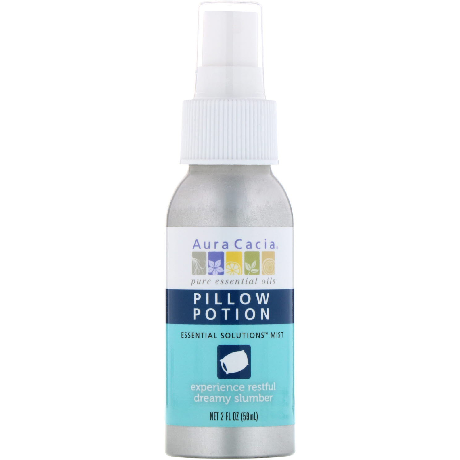 Aura Cacia, Poção do Travesseiro, Spray Essential Solutions, 2 fl oz (59 ml)