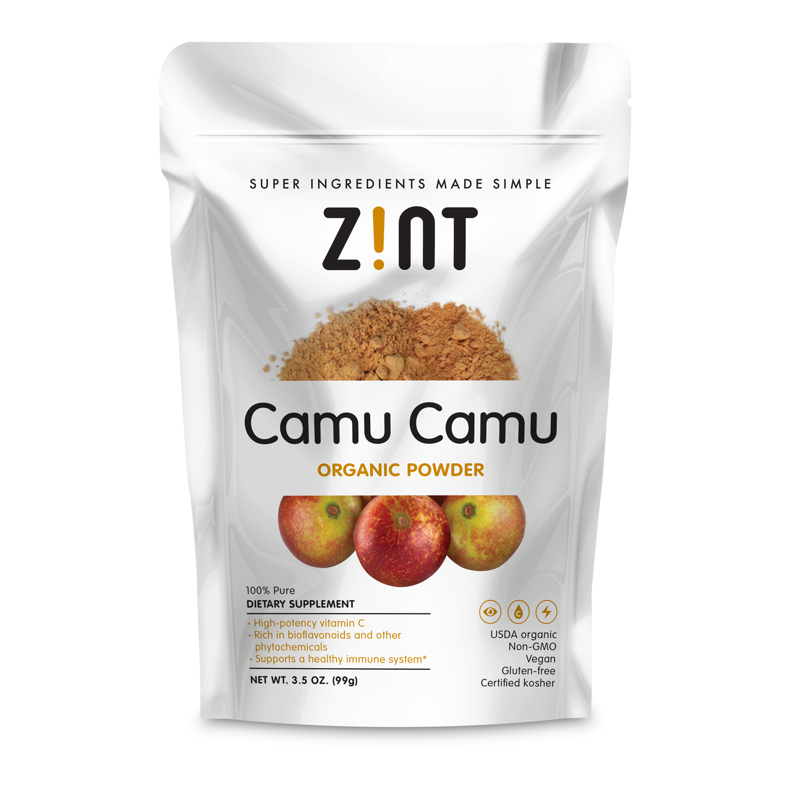 Zint, Camu Camu Pó Orgânico, 3,5 oz (99 g)