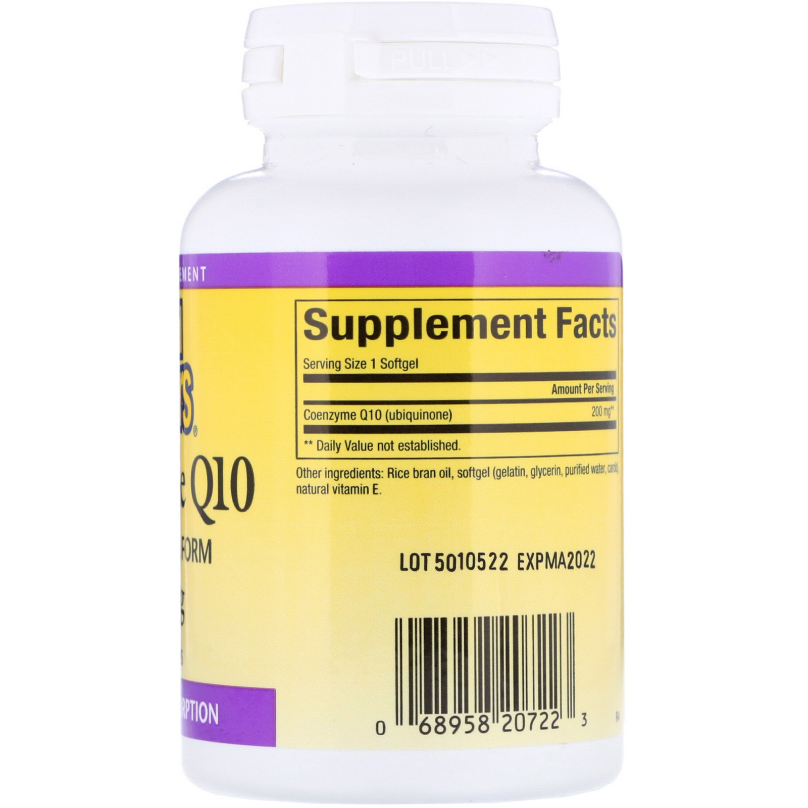 Natural Factors, Coenzima Q10, 200 mg, 60 Cápsulas Softgel - Imagem 2