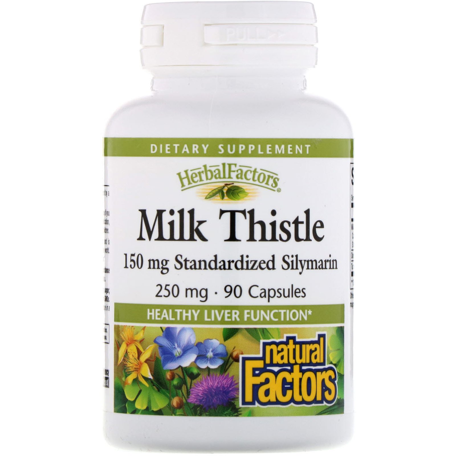 Natural Factors, Cardo de Leite, 250 mg, 90 Cápsulas