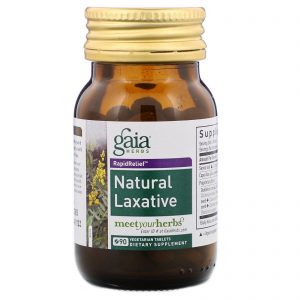 Gaia Herbs, RapidRelief, Laxante Natural, 90 Comprimidos