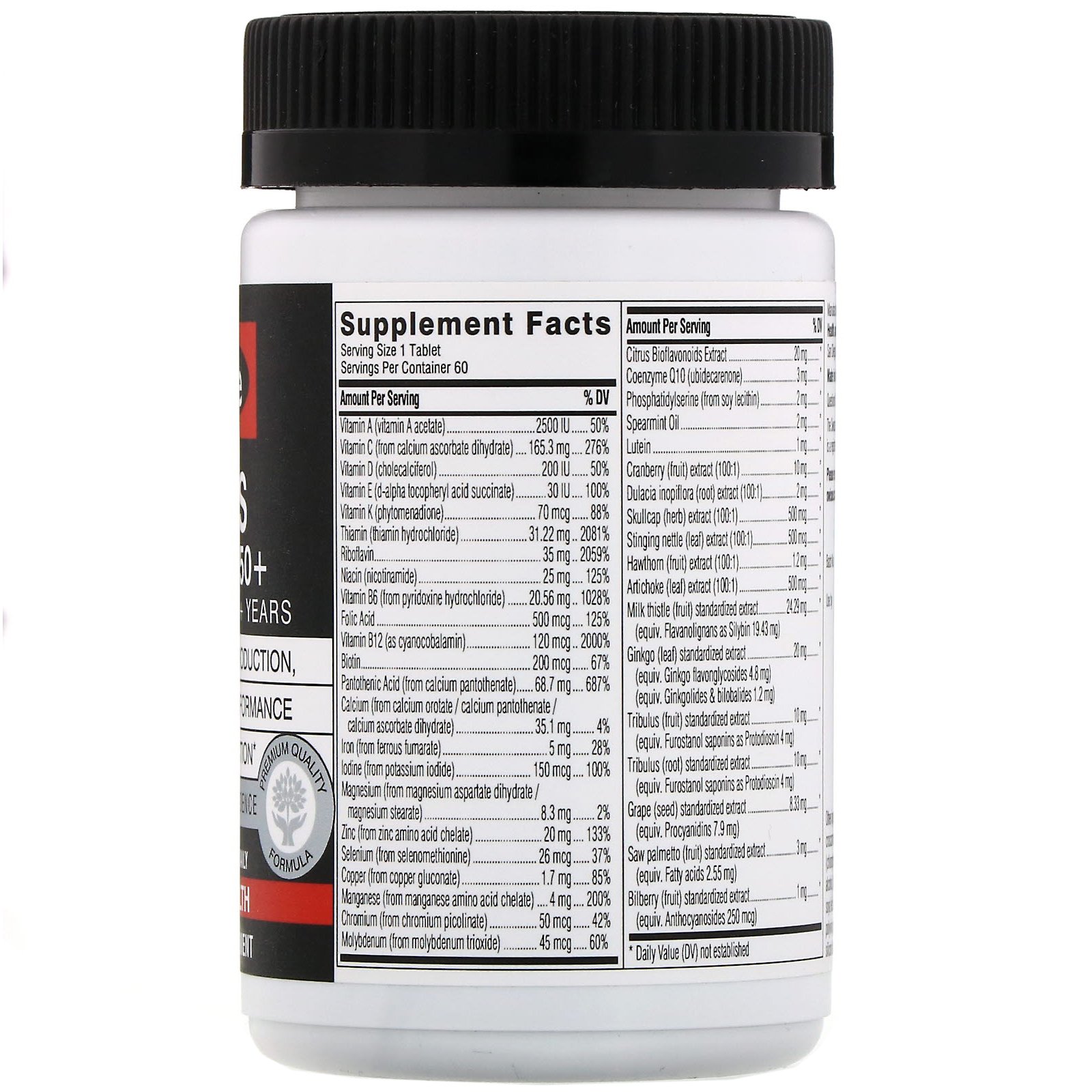 Swisse, Multivitamínico Men's Ultivite 50+, 60 Comprimidos - Imagem 2
