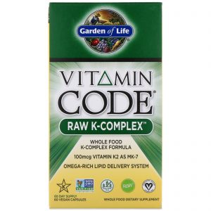 Garden of Life, Vitamin Code, RAW K-Complex, 60 Vegan Capsules