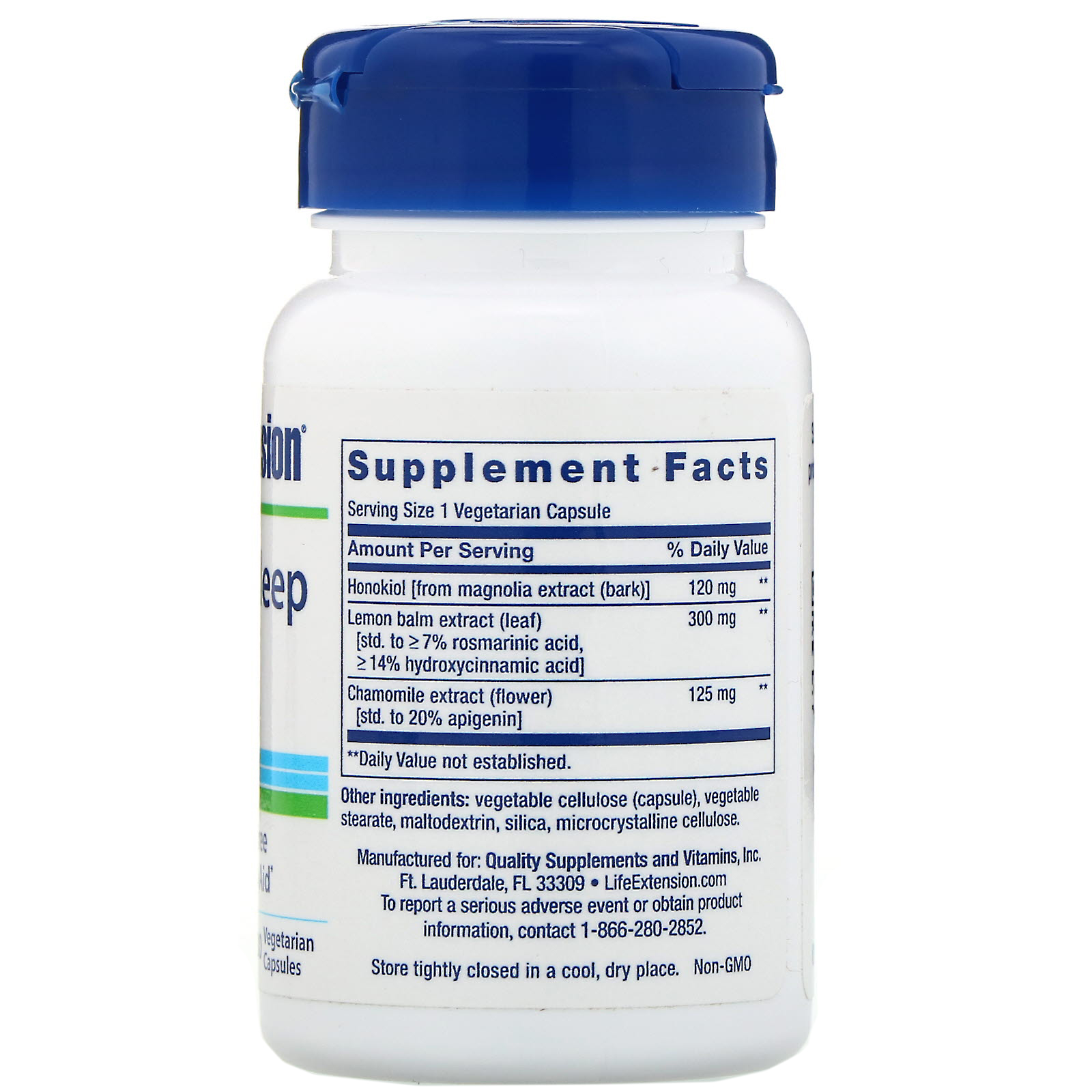 Life Extension, Herbal Sleep PM, 30 Cápsulas Vegetarianas - Imagem 2