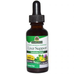 Nature's Answer, Apoio para o Fígado, Sem álcool, 2000 mg, 1 fl oz (30 ml)