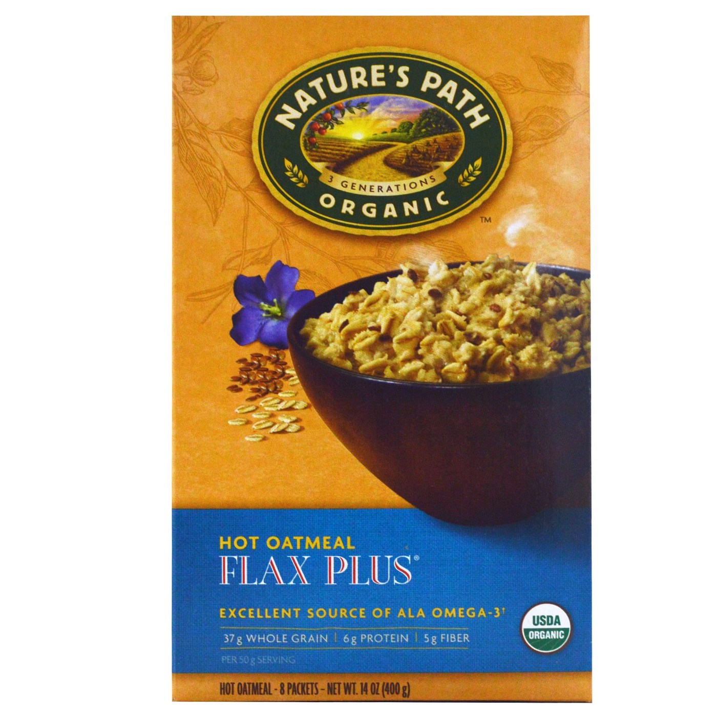 Natures Path Linho Além disso Oatmeal (6 Pack) 6-8 caixas de pacotes