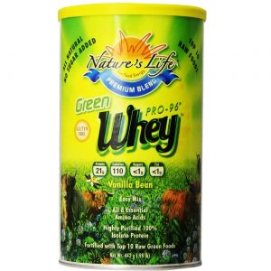 Nature's Life, Green Whey™ Pro-96® - Sabor Baunilha - 442 g