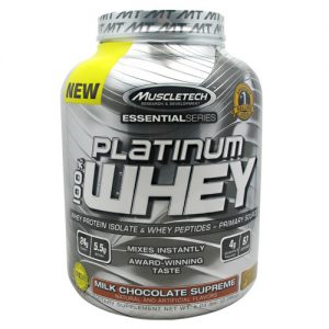 MuscleTech Platinum 100% Whey, Chocolate de leite Supremo - 5 lbs