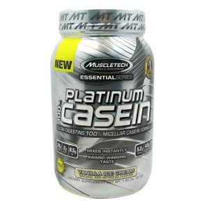 MuscleTech Platinum 100% Casein, Baunilha - 1.82 lbs